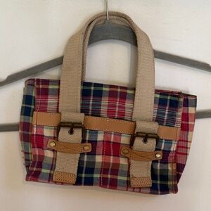 TOMMY HILFIGER VINTAGE PLAID MINI PURSE